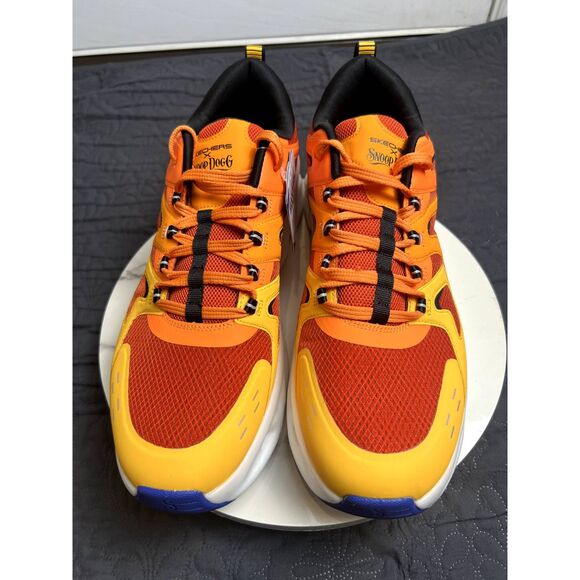 Skechers X Snoop Dogg: UNISEX GO RUN Swirl Tech - Dizzie Orange Red SZ 13: NWT - Picture 3 of 15